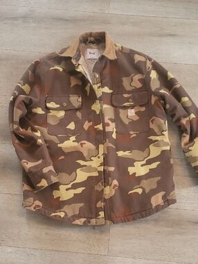 Aritzia Camouflage Jacket - Brown and Green